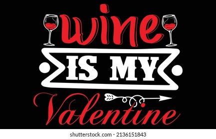 Wine typography T shirt Design Template