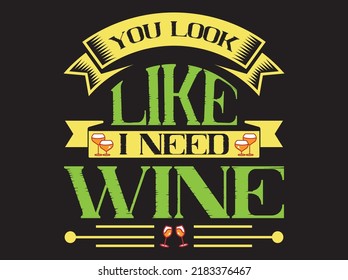 T-Shirt-Design-Vektordatei für Weintypografie