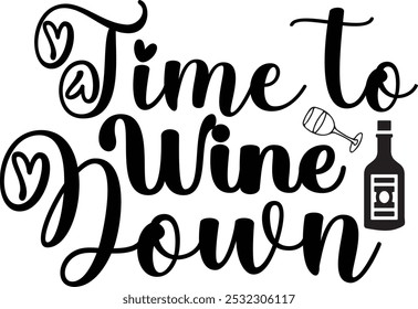 Wine typography vector illustration design