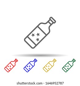 Wine, usa multi color style icon. Simple thin line, outline vector of 4th of july icons for ui and ux, website or mobile application