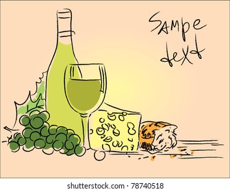 wine. vector