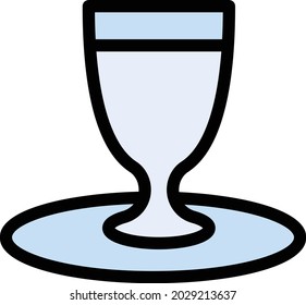 wine vector color line icon