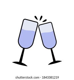 wine vector design, glass icon isolated.