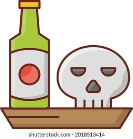 Weinvektorflachfarbensymbol