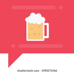 wine vector flat colour iconw