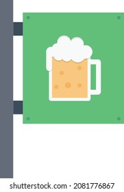 icono de color plano vector de vino