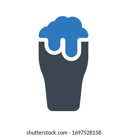 wine vector glyph color icon 