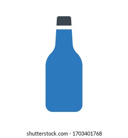 wine vector glyph color icon 