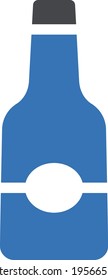 wine vector glyph color icon