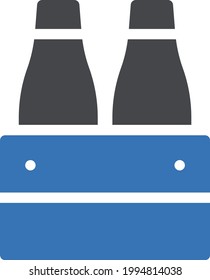 wine vector glyph color icon