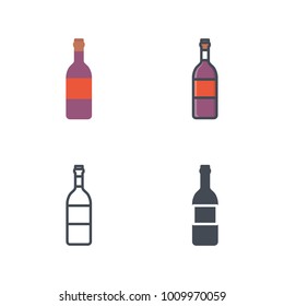 Wine vector icon