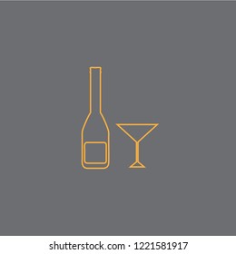 Wine vector icon