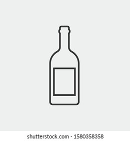 Wine vector icon illustration sign