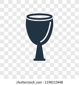 Wine vector icon isolated on transparent background, Wine transparency logo concept