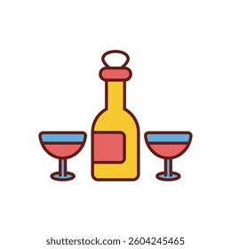 Wine vector icon stock illustration