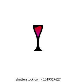 Wine vector icon for web and design