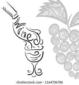 Wine. Vector illustration