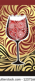 Wine vector illustration