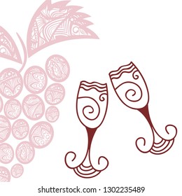 Wine. Vector illustration