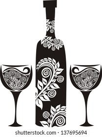 Wine vector illustration