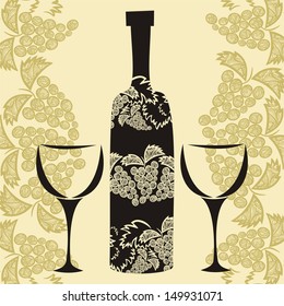 Wine vector illustration