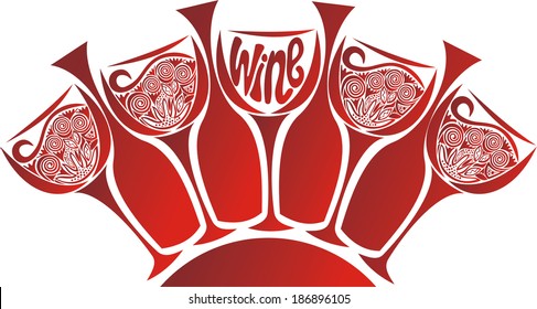 Wine vector illustration