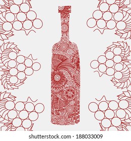 Wine vector illustration