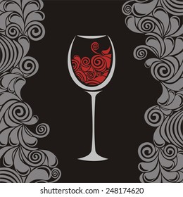 Wine vector illustration