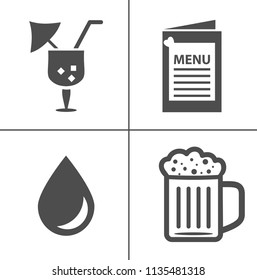 Wine vector illustration icon set. Included the icons as red wine, glasses, sommelier, tasting, ferment and more