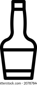 ilustración de vino Vector sobre un fondo transparente. Símbolos de calidad premium. Icono vectorial de trazo para el concepto y diseño gráfico.