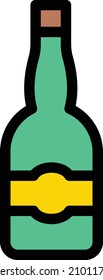 Ilustración de vectores de vino sobre un fondo transparente.Símbolos de calidad superior.Icono vectorial de trazo para el concepto y el diseño gráfico. 