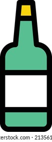 wine Vector illustration on a transparent background. Premium quality symbols. Stroke vector icon for concept and graphic design.