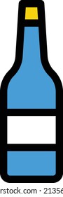 wine Vector illustration on a transparent background. Premium quality symbols. Stroke vector icon for concept and graphic design.
