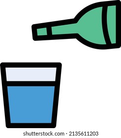 wine Vector illustration on a transparent background. Premium quality symbols. Stroke vector icon for concept and graphic design.