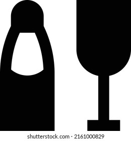wine Vector illustration on a transparent background. Premium quality symmbols. Glyphs vector icons for concept and graphic design. 

