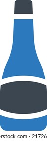 Ilustración de vectores de vino en un fondo transparente.Símbolos de calidad premium.Icono de vector glifos para el diseño de conceptos y gráficos.