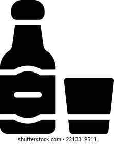 wine  Vector illustration on a transparent background. Premium quality symmbols. Glyphs vector icons for concept and graphic design. 
