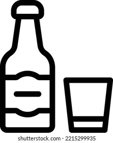 wine  Vector illustration on a transparent background. Premium quality symmbols. Thin line vector icons for concept and graphic design.