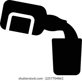 ilustración de vino Vector sobre un fondo transparente. Símbolos de calidad superior. Iconos vectoriales de glifos para diseño de conceptos y gráficos.