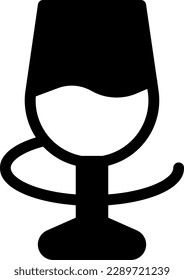 ilustración de vino Vector sobre un fondo transparente. Símbolos de calidad superior. Iconos vectoriales de glifos para diseño de conceptos y gráficos. 
