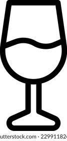 ilustración de vino Vector sobre un fondo transparente. Símbolos de calidad superior. Iconos vectoriales de línea delgada para el diseño de conceptos y gráficos.