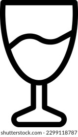 wine Vector illustration on a transparent background. Premium quality symmbols. Thin line vector icons for concept and graphic design.