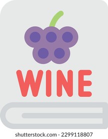 ilustración de vino Vector sobre un fondo transparente. Símbolos de calidad superior. Iconos vectoriales de color de línea para el concepto y el diseño gráfico. 
