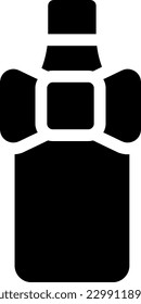 ilustración de vino Vector sobre un fondo transparente. Símbolos de calidad superior. Iconos vectoriales de glifos para diseño de conceptos y gráficos. 
