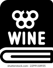 wine Vector illustration on a transparent background. Premium quality symmbols. Glyphs vector icons for concept and graphic design. 
