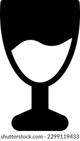 ilustración de vino Vector sobre un fondo transparente. Símbolos de calidad superior. Iconos vectoriales de glifos para diseño de conceptos y gráficos. 
