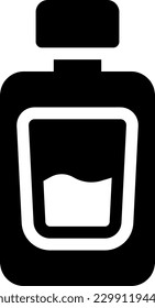 ilustración de vino Vector sobre un fondo transparente. Símbolos de calidad superior. Iconos vectoriales de glifos para diseño de conceptos y gráficos. 
