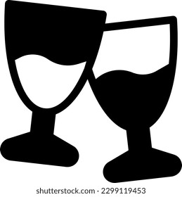 wine Vector illustration on a transparent background. Premium quality symmbols. Glyphs vector icons for concept and graphic design. 
