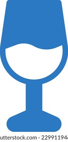 Vektorgrafik des Weins auf transparentem Hintergrund. Hochwertige Symbole. Glyphen Vektorsymbole für Konzept und Grafikdesign. 

