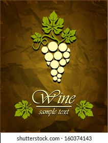 Wine vector label.